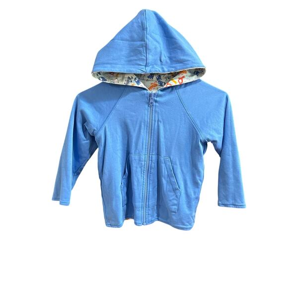 Zutano Other - Zutano Unisex Reversible Blue/ Dogs Zip Up Jacket, EUC, Sz 4T (4C)